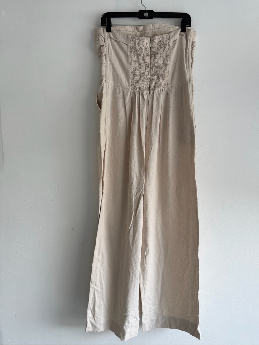Abercrombie & Fitch Emerson Linen Blend Strapless Jumpsuit Large 8687 - Picture 5 of 11
